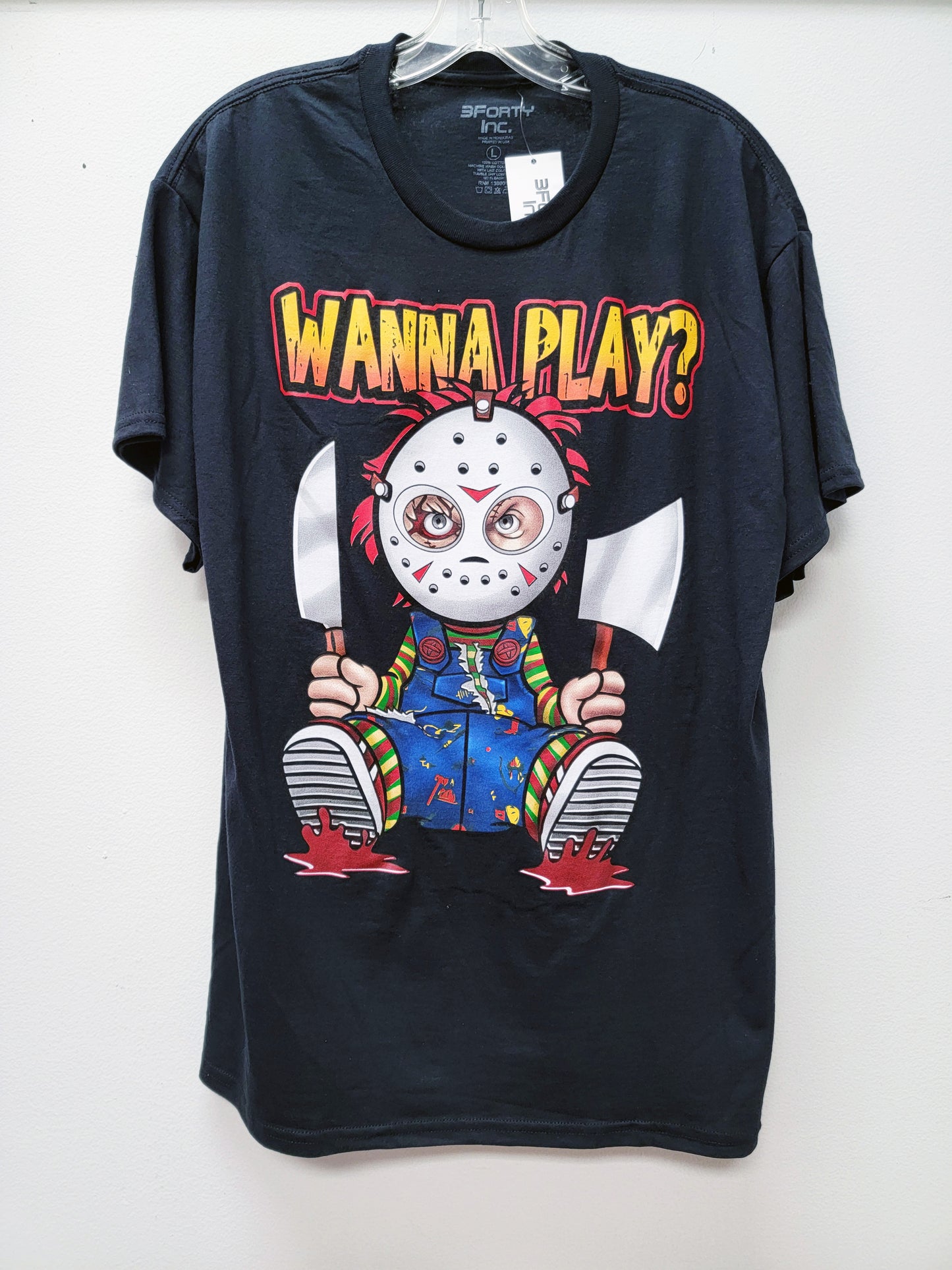 WANNA PLAY? T-Shirts Black