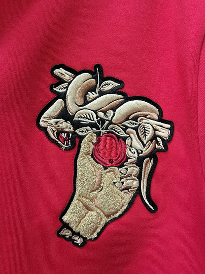 Designed Hoodie The apple of Eden Red