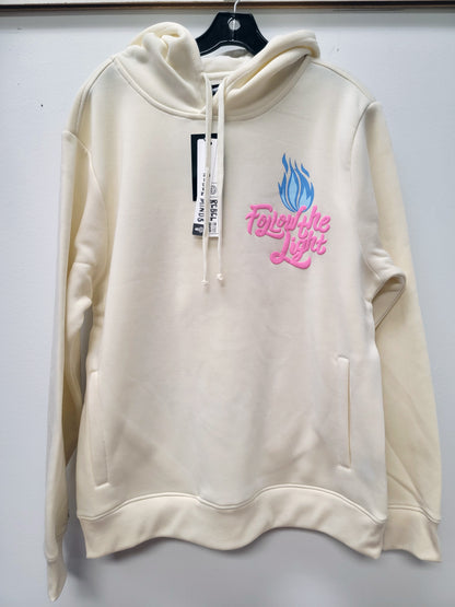 Designed Hoodie Follow The Light Cream Color