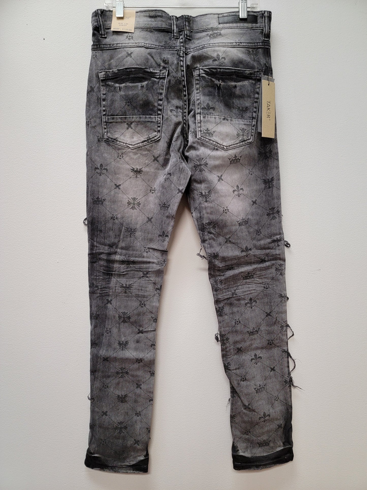 TAKER Stacked Jeans Ash Gray