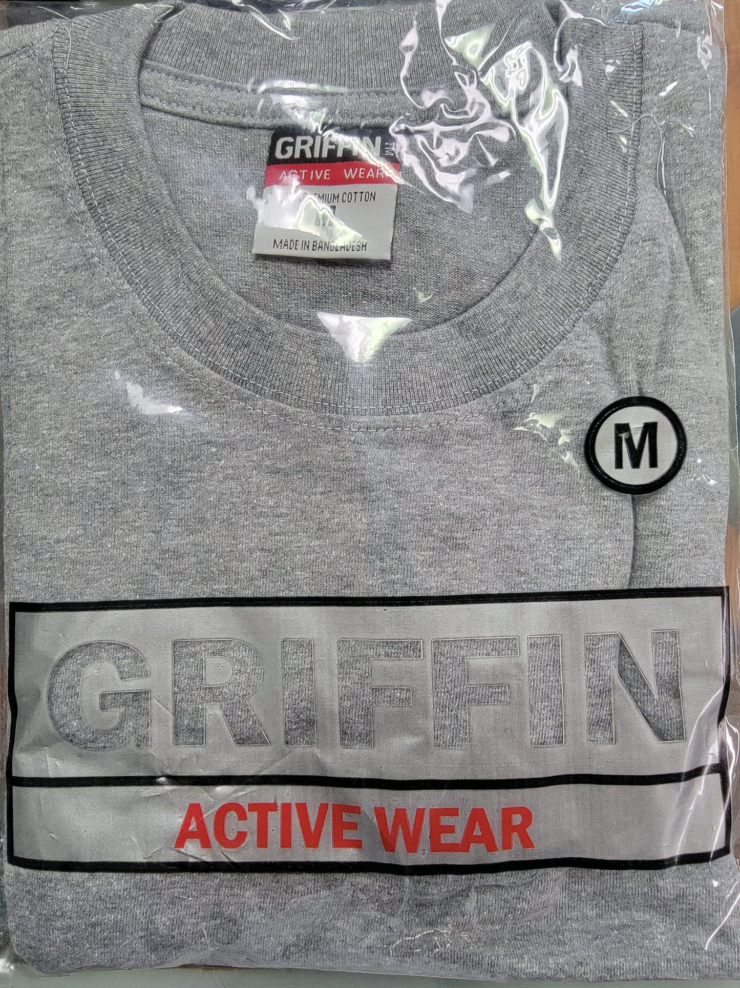 Plain Short Sleeve T-shirts Griffin Heather Gray