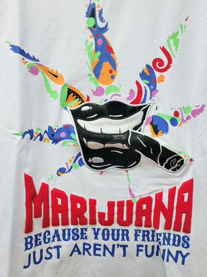 BKYS Marijuana T-Shirts White