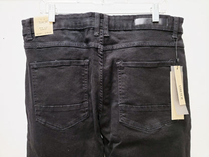 Jet Black Jean with Red Stitch