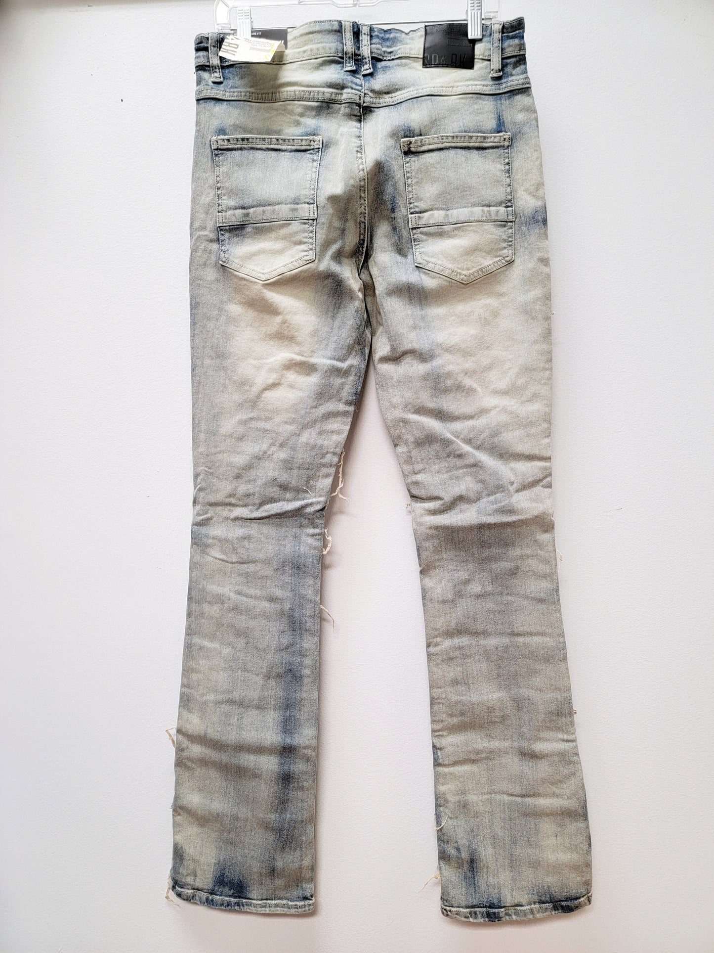 SPARK Frayed Edge Distressed Stacked Jean Tint Color