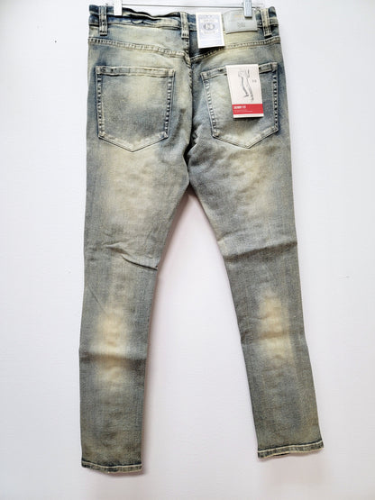 BLEECKER & MERCER Ripped Distressed Jeans Vintage Color