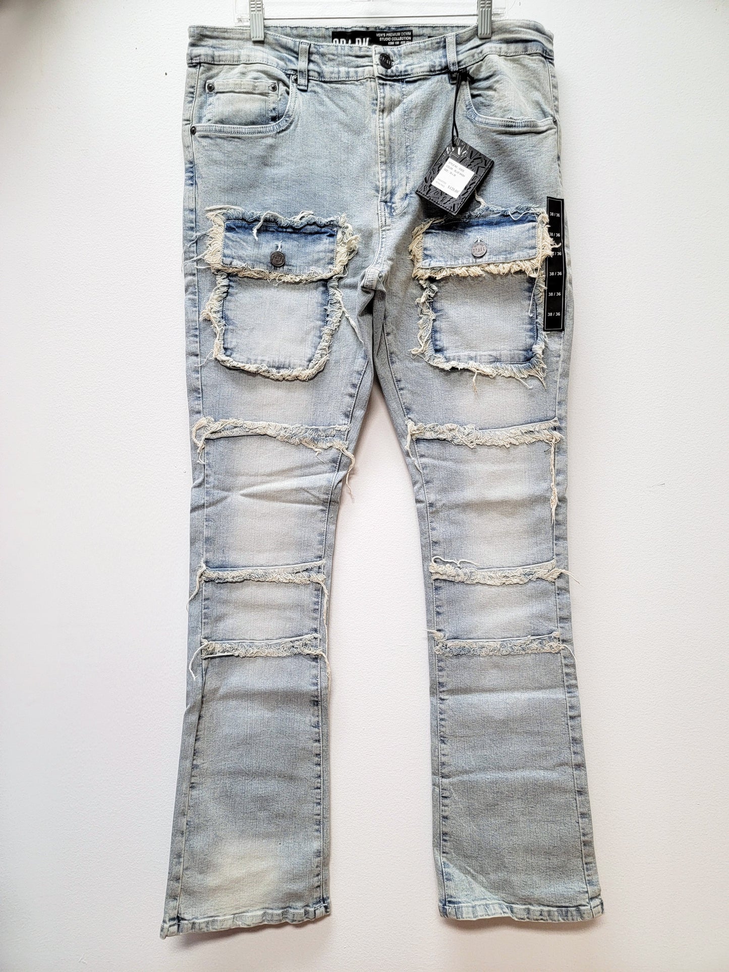 SPARK Stacked Jeans Ice Blue