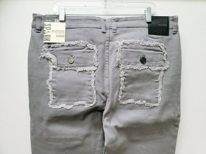 SPARK Stacked Jeans Gray Color