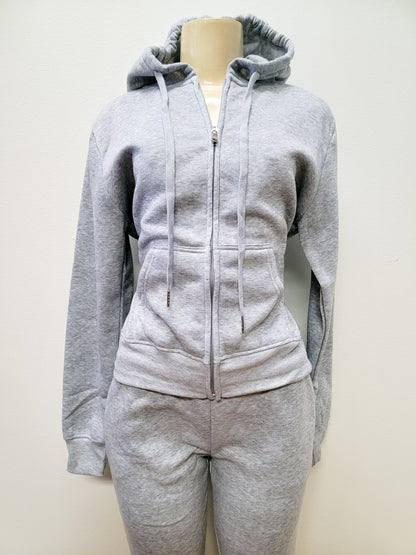 Ladies Plain Sweat Jogging Suit Set