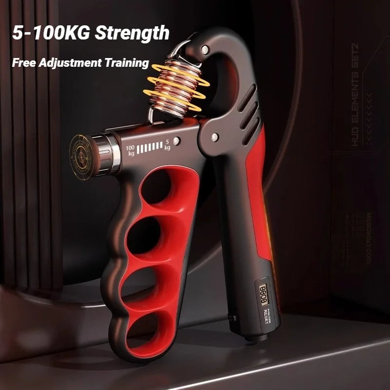 “Adjustable 5–100KG Hand Grip Strengthener”