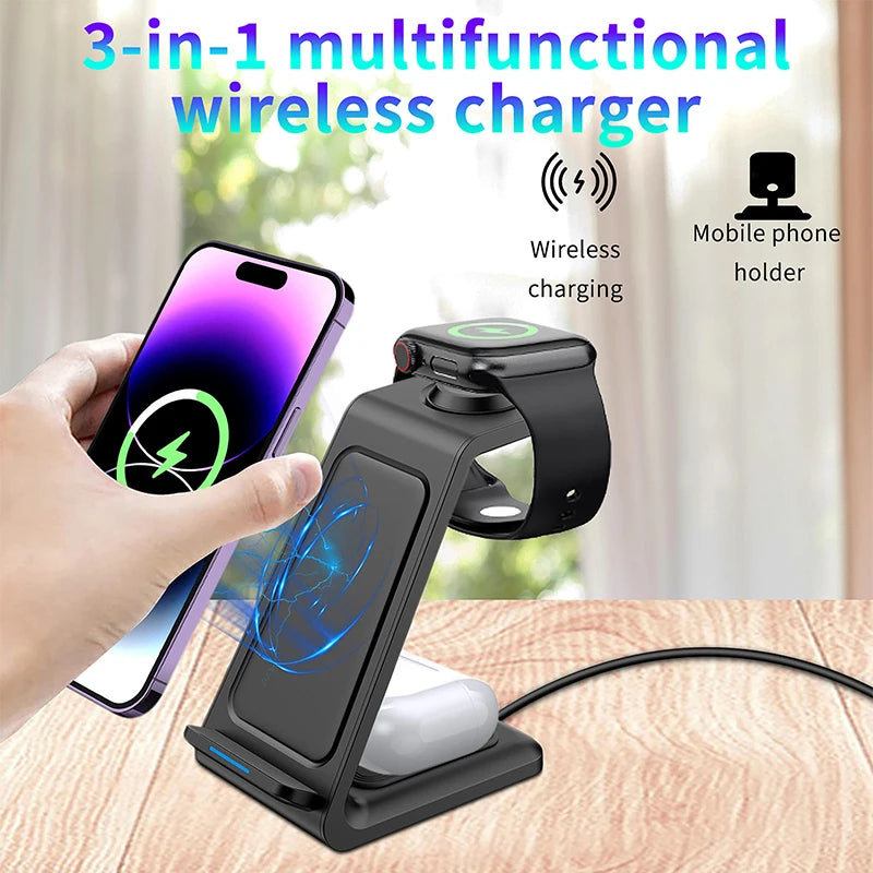 “Universal 3-in-1 30W Wireless Charger”