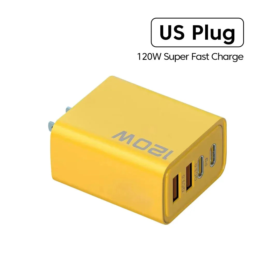 120W 4-Port USB-C Fast Charger