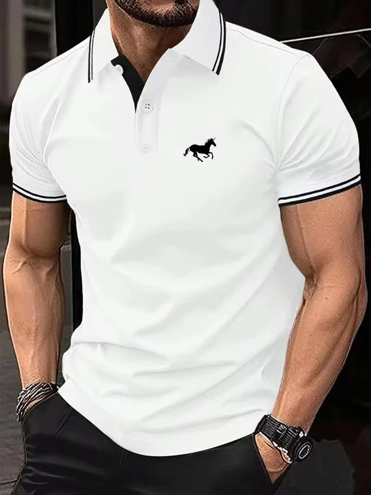 Men's Casual Summer Short Sleeve Polo Shirt (S–3XL)