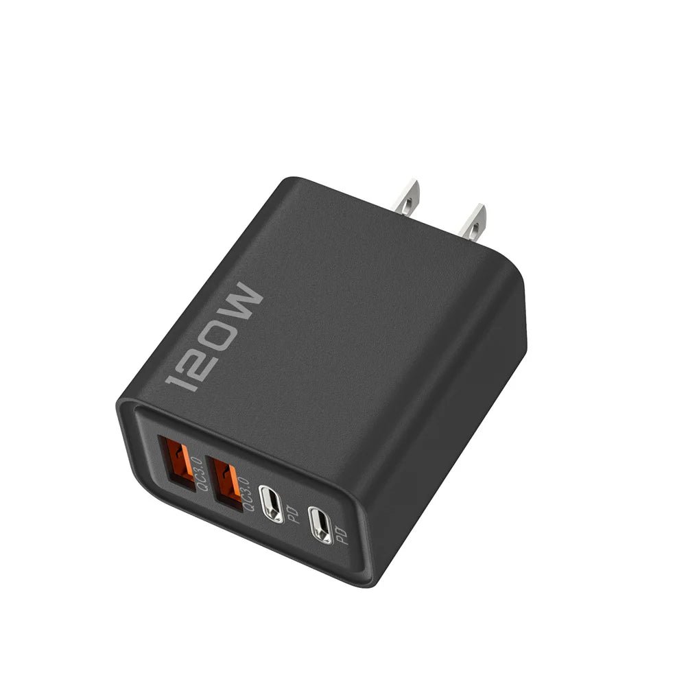 120W 4-Port USB-C Fast Charger