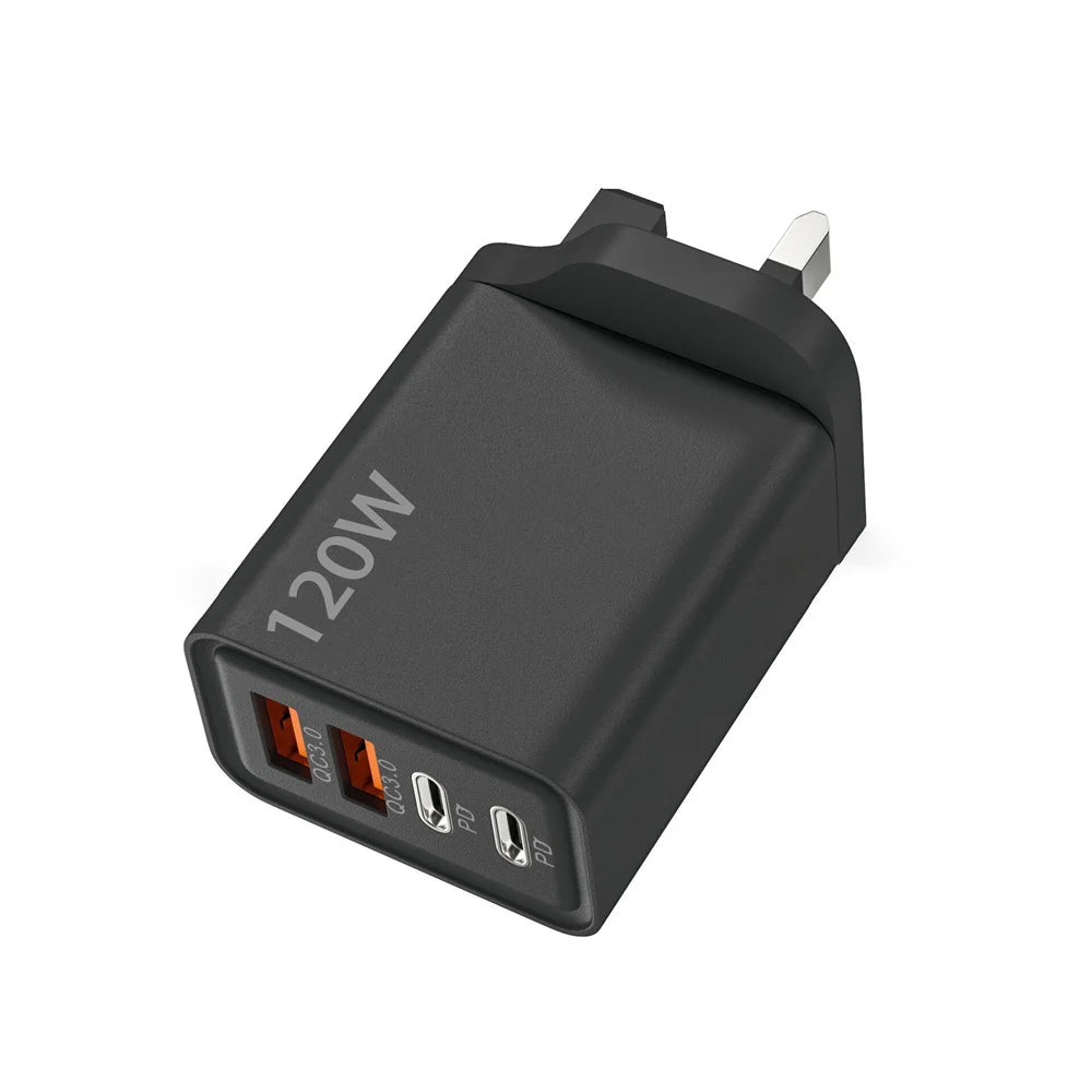 120W 4-Port USB-C Fast Charger