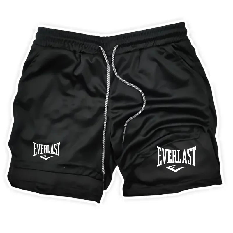 Men's 2-in-1 athletic shorts for running and workouts