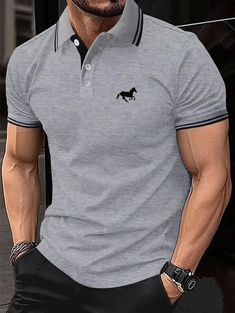 Men's Casual Summer Short Sleeve Polo Shirt (S–3XL)
