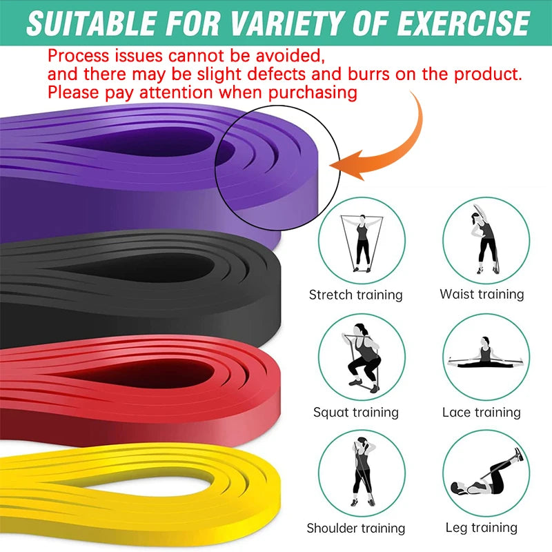 Resistance bands for pull-up assistance, fitness workouts, and physical therapy at home
