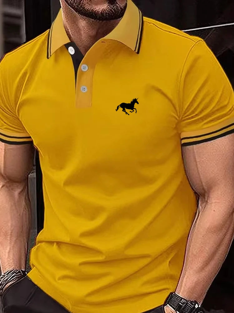 Men's Casual Summer Short Sleeve Polo Shirt (S–3XL)