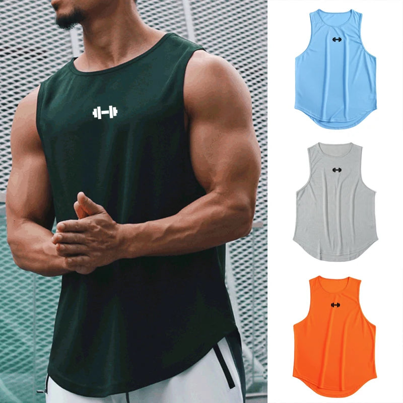 Men’s Quick-Dry Sleeveless Gym Tank Top