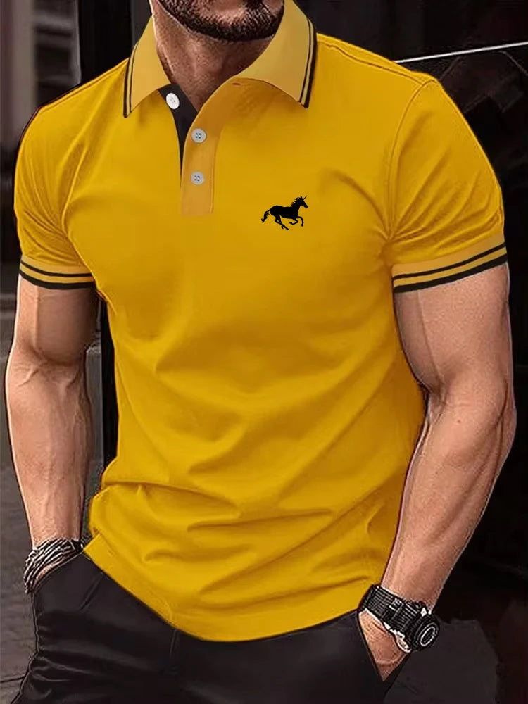 Men's Casual Summer Short Sleeve Polo Shirt (S–3XL)