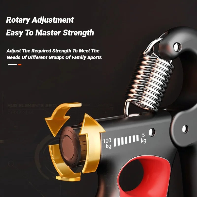 “Adjustable 5–100KG Hand Grip Strengthener”
