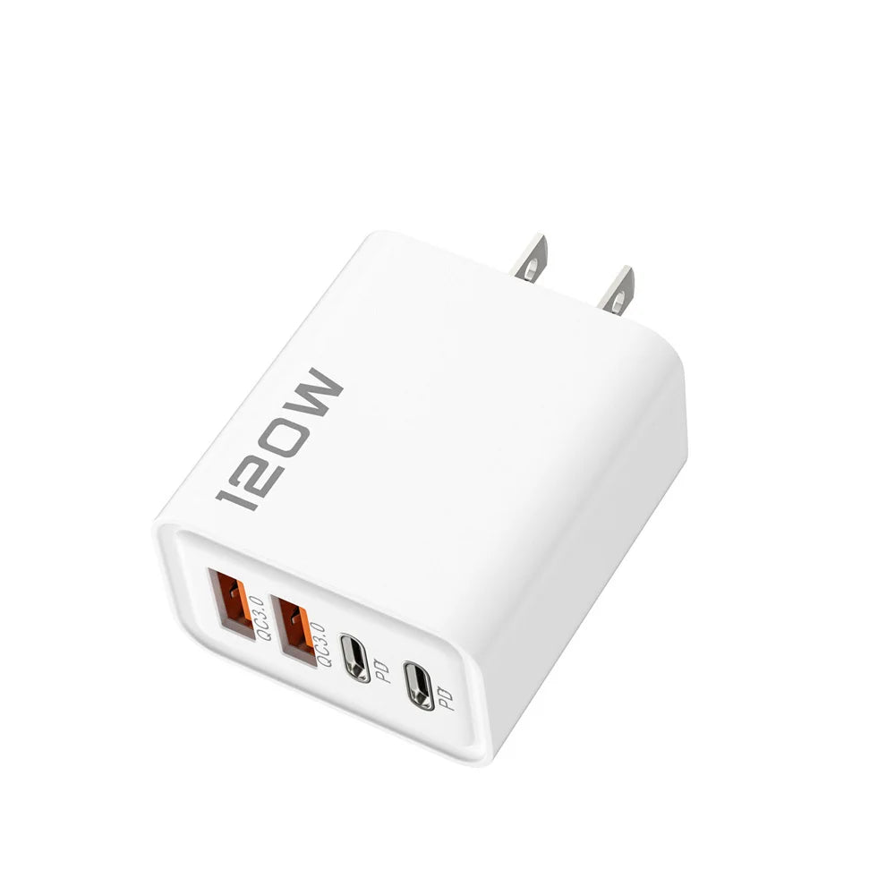 120W 4-Port USB-C Fast Charger