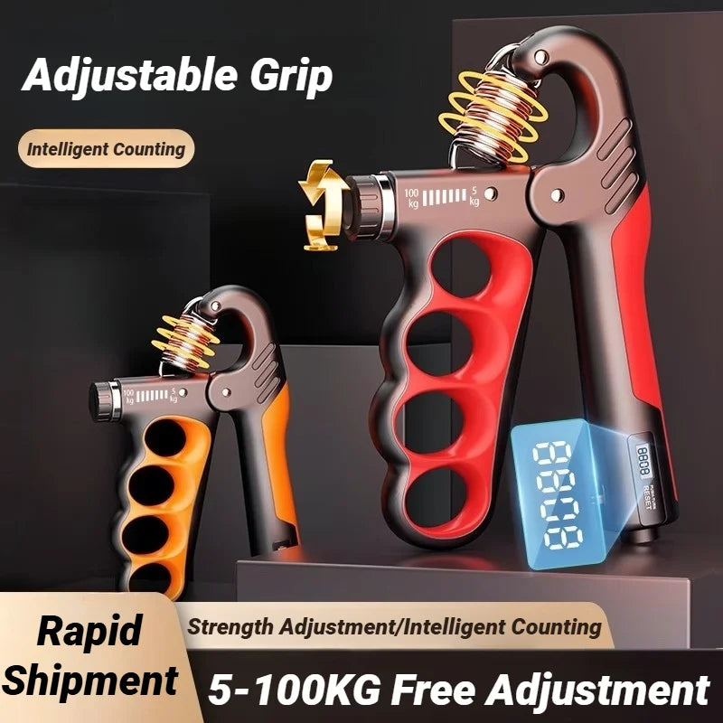 “Adjustable 5–100KG Hand Grip Strengthener”