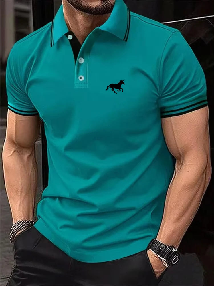 Men's Casual Summer Short Sleeve Polo Shirt (S–3XL)