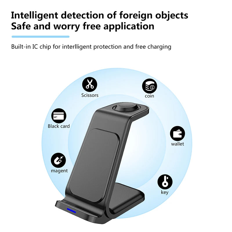 “Universal 3-in-1 30W Wireless Charger”