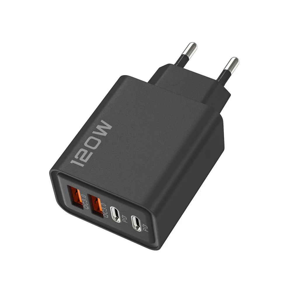 120W 4-Port USB-C Fast Charger